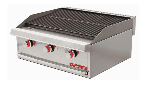 ASADOR A GAS 3 QUEMADOR ABIERTO PIEDRA REFRACTARIA MODELO ACV-3