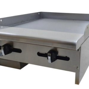 PLANCHA DE 24" LISA A GAS CON PLACA DE 5/8" MODELO AEMG-24